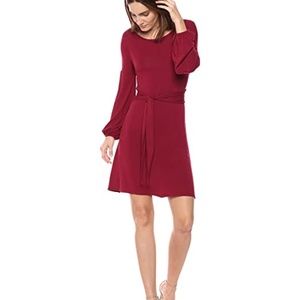BCBGMAXAZRIA Women's Tie Front A-line Jersey Dress
